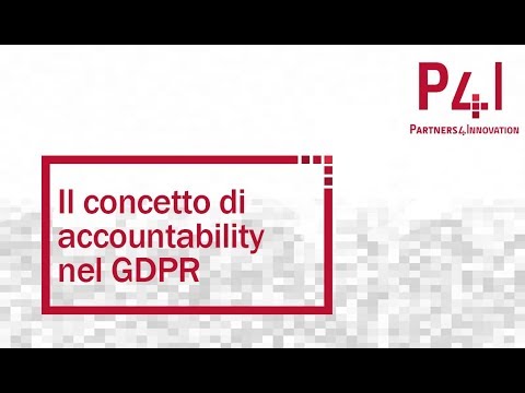 Il concetto di accountability nel GDPR
