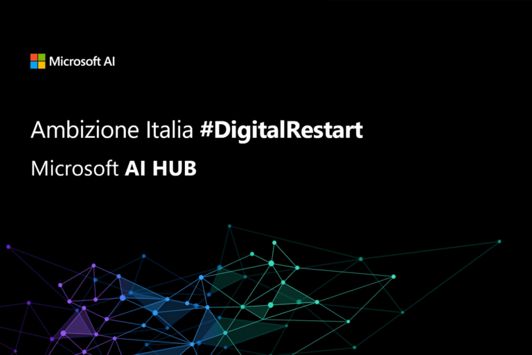 Intelligenza Artificiale al servizio del DigitalRestart grazie al nuovo AI Hub Microsoft